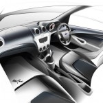 boceto interior ford figo